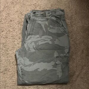 Wrangler Gray Cargo Pants Urban Camouflage